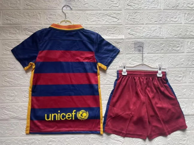 Barcelona Home Retro Kids Suit 2015/16