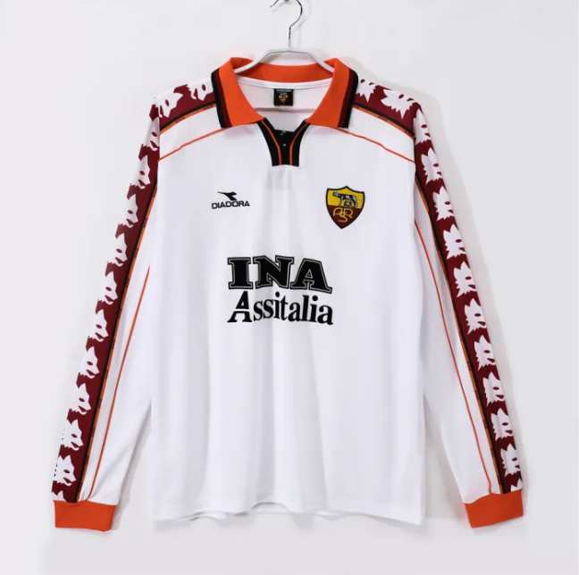 AS Roma Home Retro Long Sleeve Jersey 1998/99