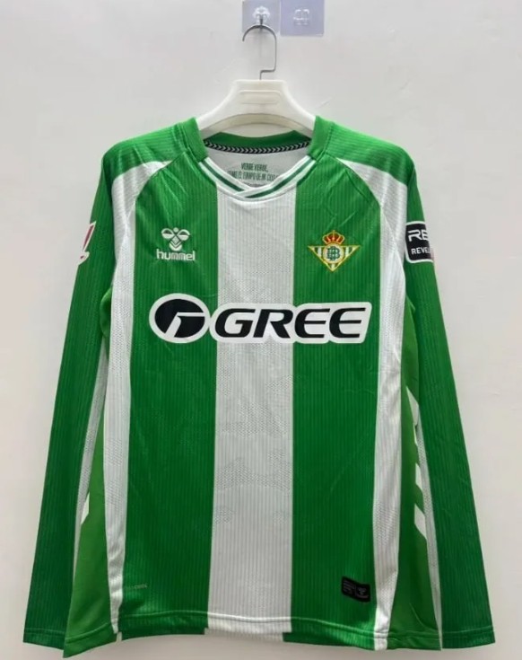 Real Betis Home Men Long Sleeve Jersey 25/26