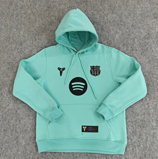 Barcelona Fleece Lined Hoodie Sweatshirt Training Jersey 25/26 (Multiple colors)