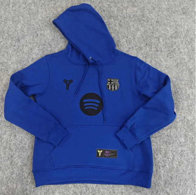 Barcelona Fleece Lined Hoodie Sweatshirt Training Jersey 25/26 (Multiple colors)