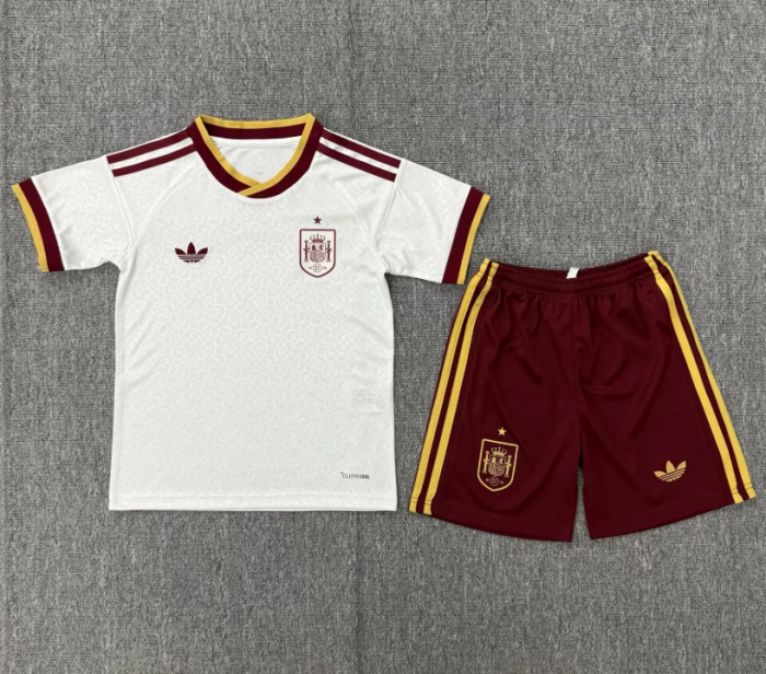 Spain 2026 World Cup Away Kids Suit & Socks
