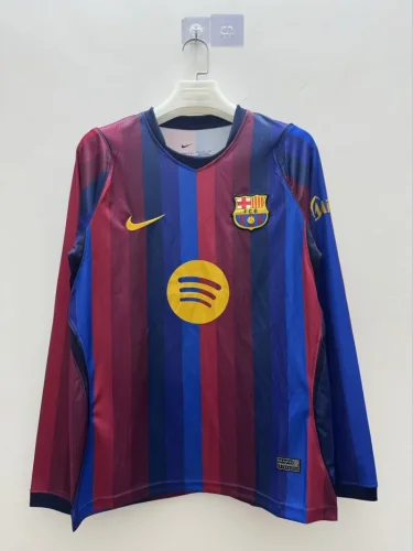 Barcelona Home Men Long Sleeve Jersey 26/27