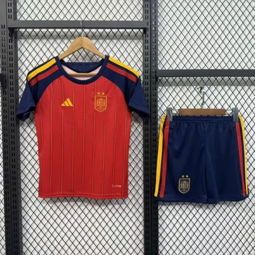 Spain 2026 World Cup Champions 26 Home Kids Suit (2 stars)
