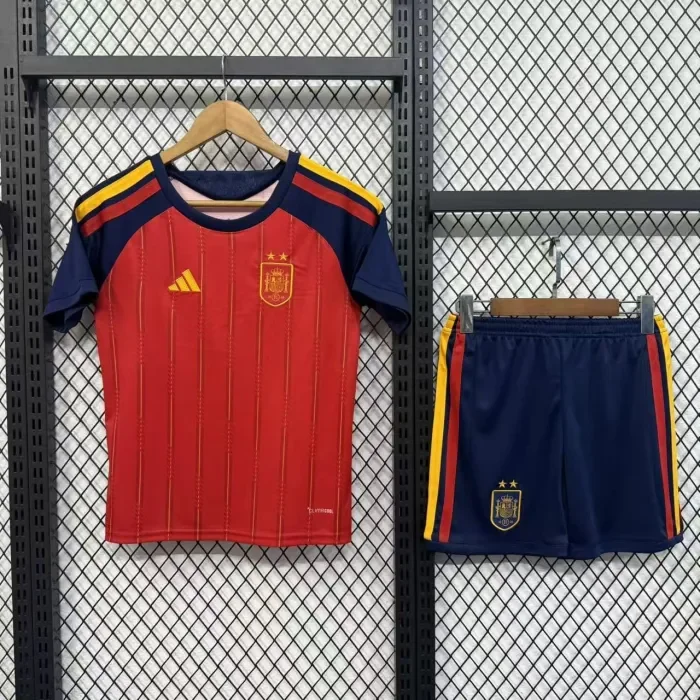 Spain 2026 World Cup Champions 26 Home Kids Suit (2 stars)
