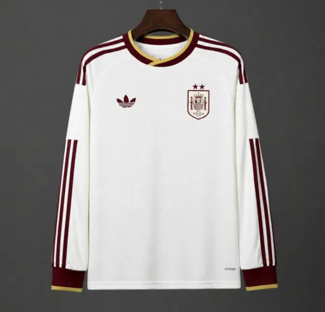Spain 2026 World Cup Away Long Sleeve Man Jersey(2 stars)