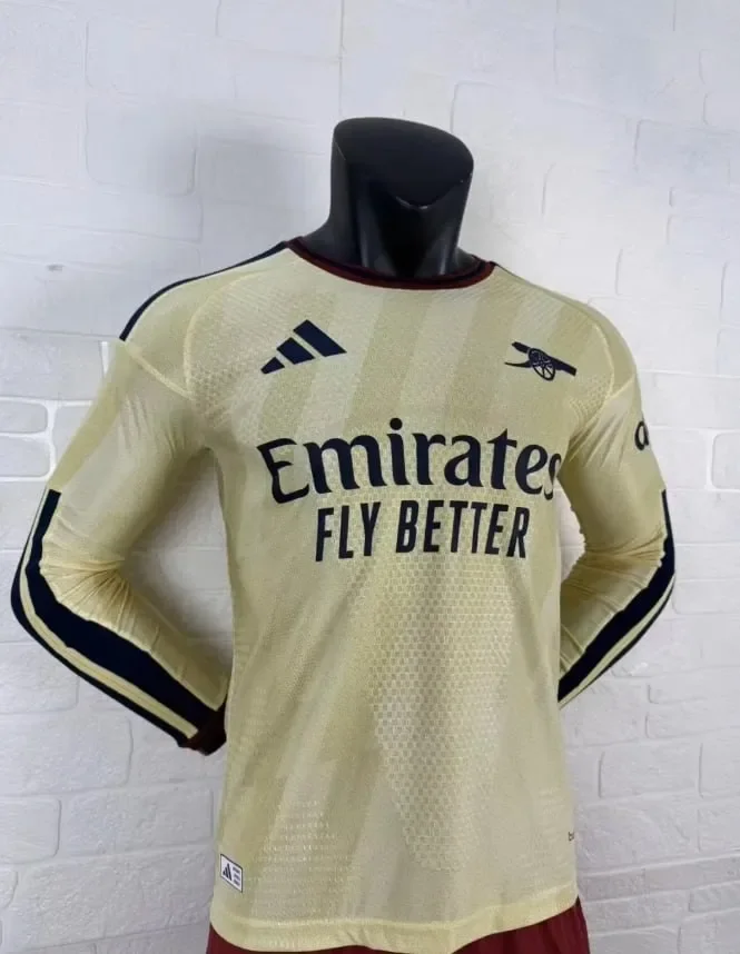 Arsenal Third Champions Player Long Sleeve Men Jersey 26/27