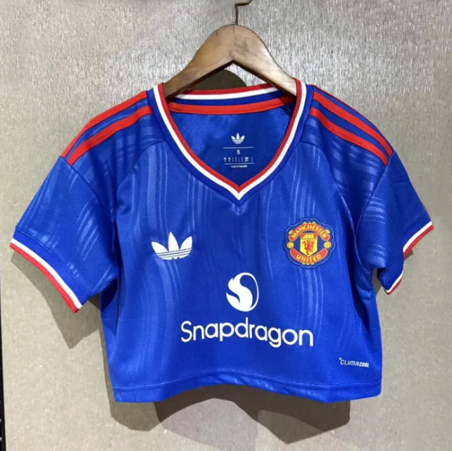 Manchester United Away Woman Cropped Jersey
