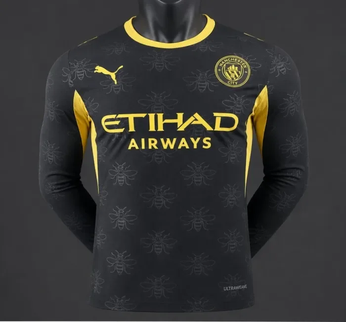 Manchester City Away Player Long Sleeve Men Jersey 26/27