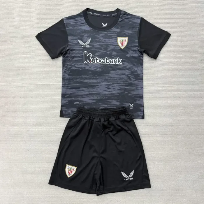 Athletic Bilbao Black Goalkeeper Kids Suit 26/27