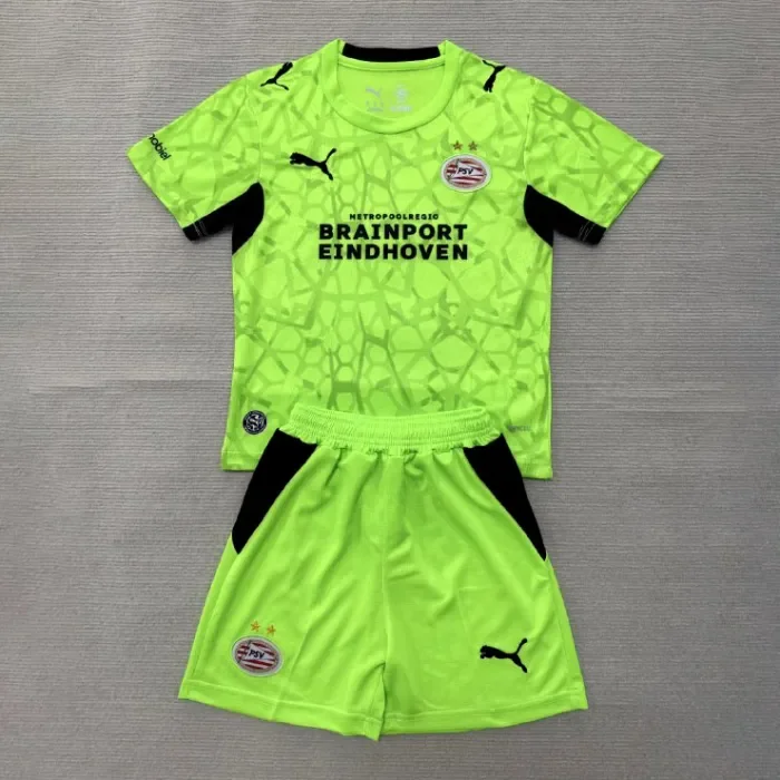PSV Eindhoven Green Goalkeeper Kids Suit 26/27