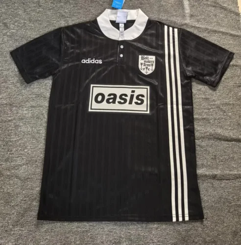Oasis x The Bolt Makers Arms 1996 Black Man Jersey