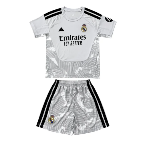 Real Madrid Grey Goalkeeper Kids Suit 26/27
