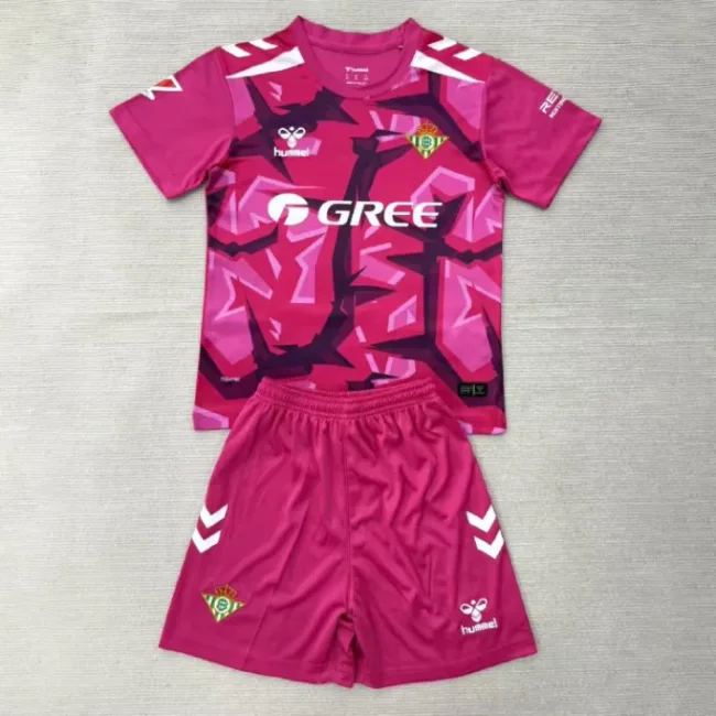 Real Betis Pink Goalkeeper Kids Suit 26/27