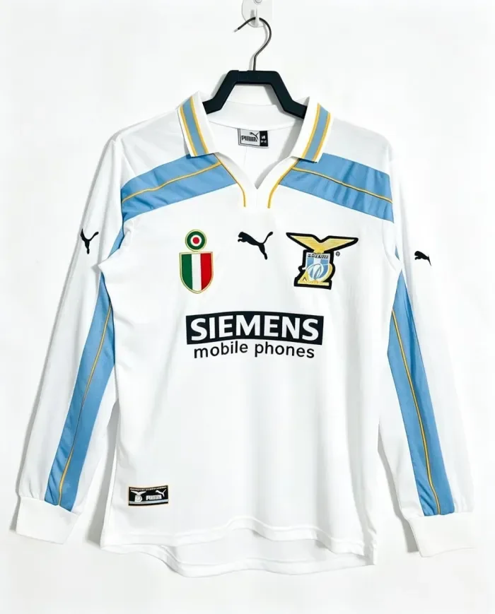 Lazio Away Long Sleeve Retro Jersey 2000/01
