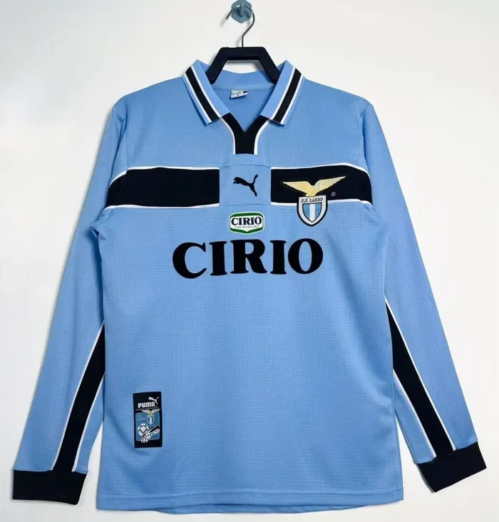 Lazio Home Long Sleeve Retro Jersey 1998/99