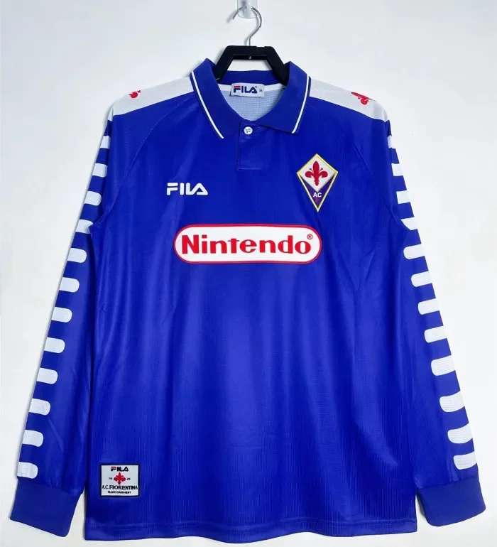Fiorentina Home Long Sleeve Retro Jersey 98/99