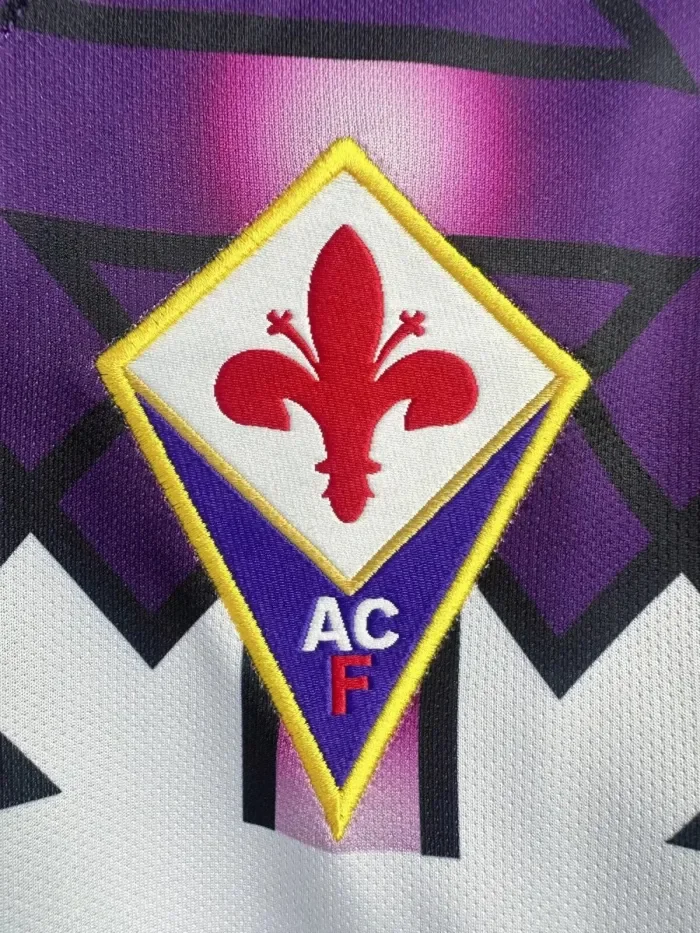 Fiorentina Away Long Sleeve Retro Jersey 92/93