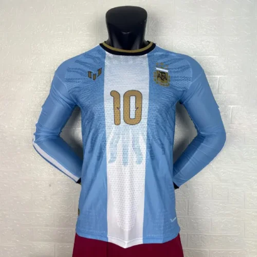 Argentina 2026 Messi Signature Edition Player Long Sleeve Men Jersey